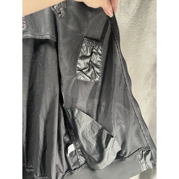 Vtg Y2K Marc Ecko Cut & Sew Men’s Extra Large Black Jacket Bomber Windbreaker - Picture 8 of 9